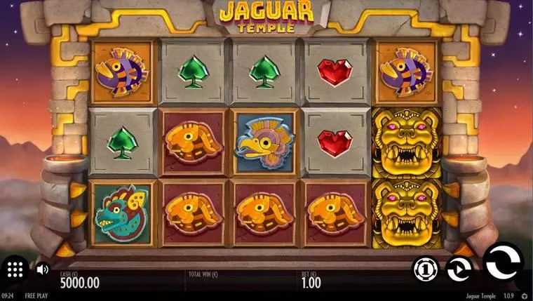  Main Screen Reels at Jaguar Temple 5 Reel Mobile Real Slot created by Thunderkick