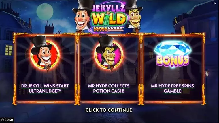  Info and Rules at Jekyllz Wild UltraNudge 5 Reel Mobile Real Slot created by Bang Bang Games