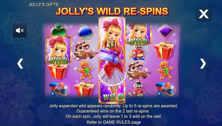  Bonus 1 at Jolly's Gifts  5 Reel Mobile Real Slot created by Side City