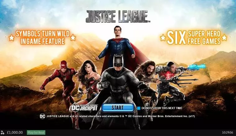  Info and Rules at Justice League 5 Reel Mobile Real Slot created by PlayTech