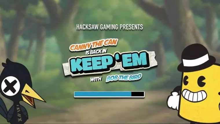  Introduction Screen at Keep'em 6 Reel Mobile Real Slot created by Hacksaw Gaming