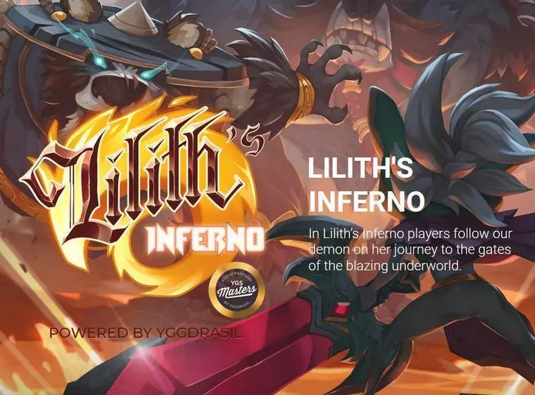  Info and Rules at Lilith's Inferno  5 Reel Mobile Real Slot created by Yggdrasil