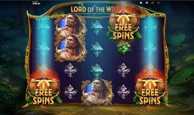  Main Screen Reels at Lord of the Wilds 5 Reel Mobile Real Slot created by Red Tiger Gaming