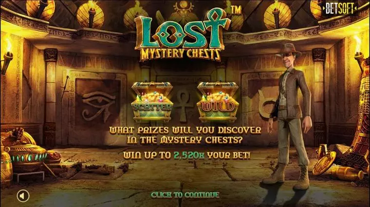  Info and Rules at Lost Mystery Chests 3 Reel Mobile Real Slot created by BetSoft