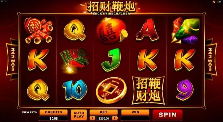  Main Screen Reels at Lucky Firecracker 5 Reel Mobile Real Slot created by Microgaming