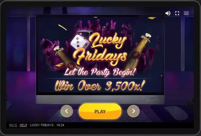  Main Screen Reels at Lucky Fridays 5 Reel Mobile Real Slot created by Red Tiger Gaming