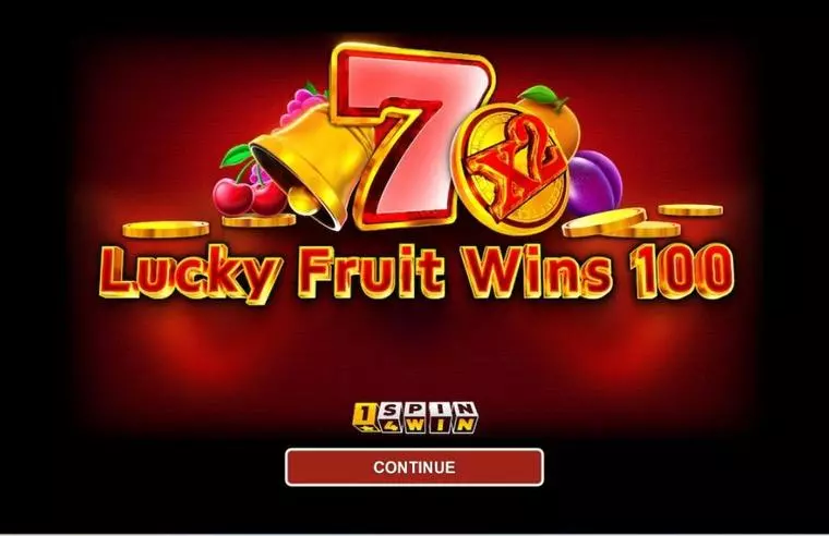  Introduction Screen at LUCKY FRUIT WINS 100 5 Reel Mobile Real Slot created by 1Spin4Win