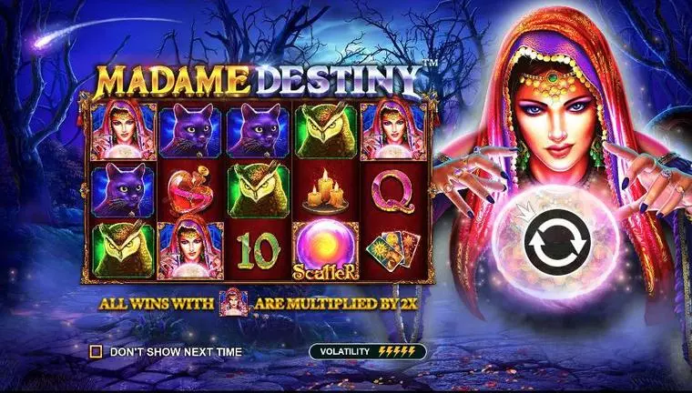  Info and Rules at Madame Destiny 5 Reel Mobile Real Slot created by Pragmatic Play