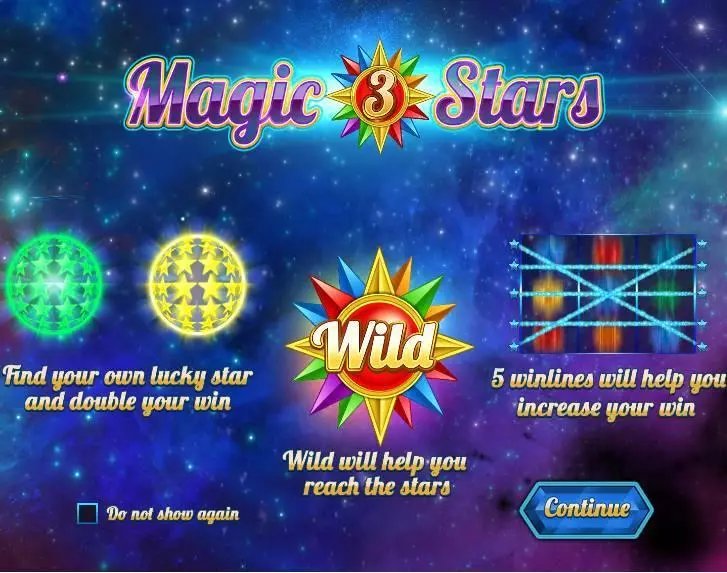  Info and Rules at Magic Stars 3 3 Reel Mobile Real Slot created by Wazdan