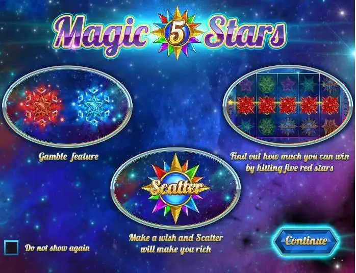  Info and Rules at Magic Stars 5 5 Reel Mobile Real Slot created by Wazdan