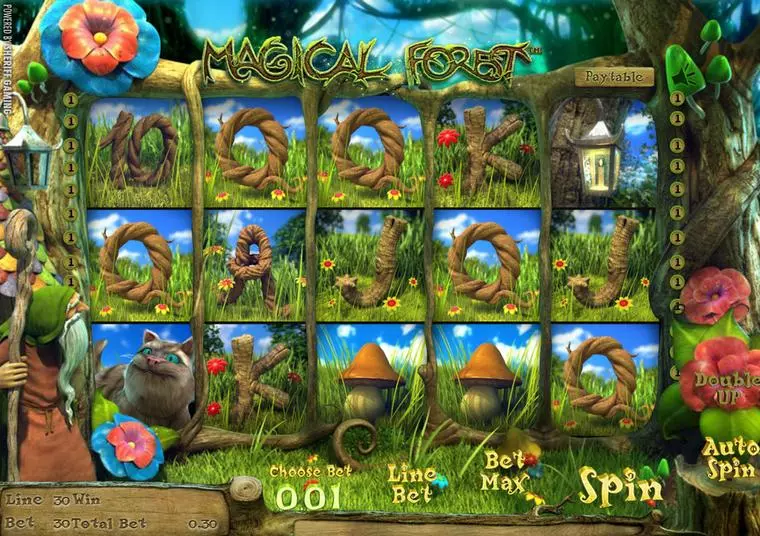  Main Screen Reels at Magical Forest 5 Reel Mobile Real Slot created by Sheriff Gaming