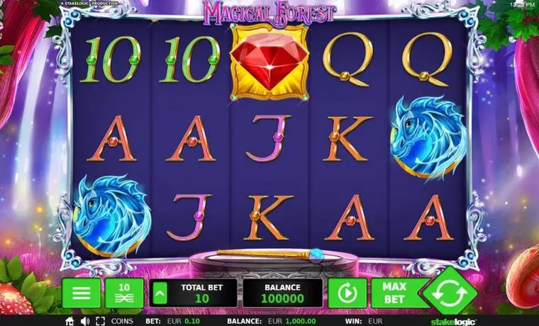  Main Screen Reels at Magical Forest 5 Reel Mobile Real Slot created by StakeLogic