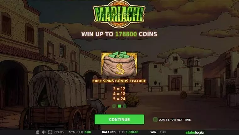  Free Spins Feature at Mariachi 5 Reel Mobile Real Slot created by StakeLogic
