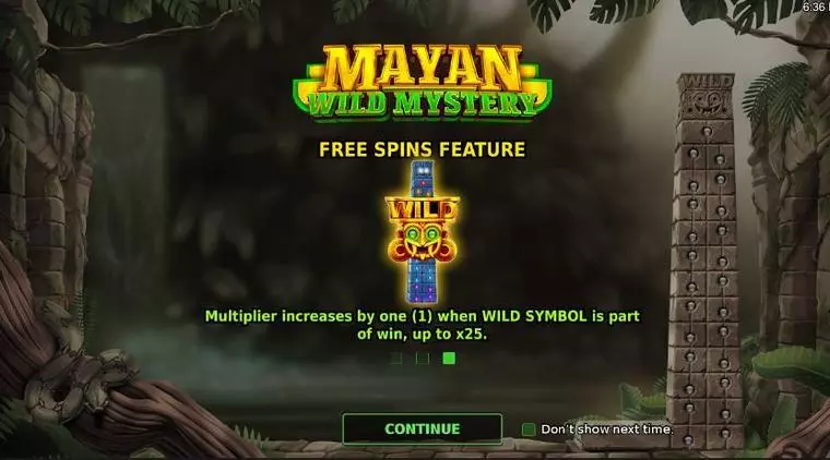  Info and Rules at Mayan Wild Mystery 5 Reel Mobile Real Slot created by StakeLogic