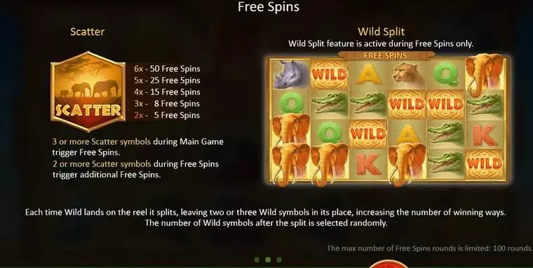  Info and Rules at Mighty Africa 6 Reel Mobile Real Slot created by Playson