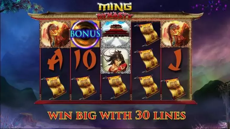  Main Screen Reels at Ming Dynasty 5 Reel Mobile Real Slot created by 2 by 2 Gaming