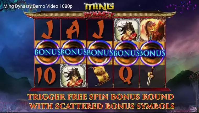  Free Spins Feature at Ming Dynasty 5 Reel Mobile Real Slot created by 2 by 2 Gaming