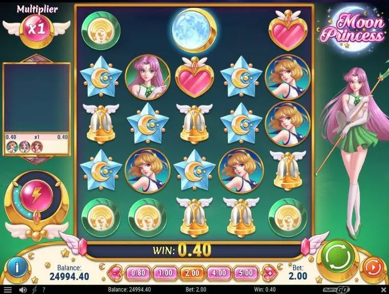  Main Screen Reels at Moon Princess 5 Reel Mobile Real Slot created by Play'n GO