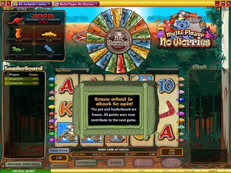  Bonus 1 at Multi-Player No Worries 5 Reel Mobile Real Slot created by Microgaming