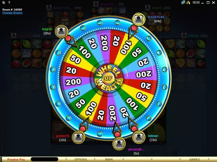  Bonus 1 at Multi-Player Wheel of Wealth Special Edition 5 Reel Mobile Real Slot created by Microgaming