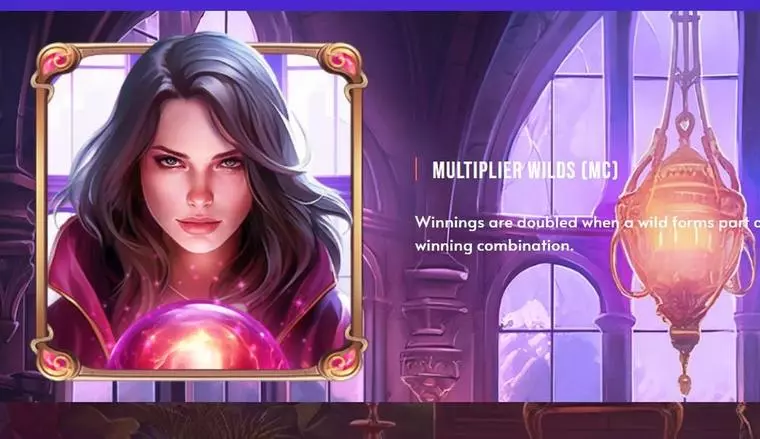  Introduction Screen at Mystic Charms 5 Reel Mobile Real Slot created by TrueLab Games