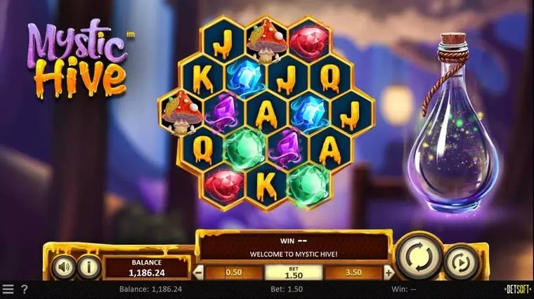  Main Screen Reels at Mystic Hive 5 Reel Mobile Real Slot created by BetSoft