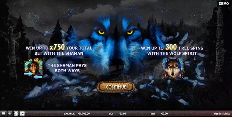  Info and Rules at Mystic Spirits 5 Reel Mobile Real Slot created by Red Rake Gaming