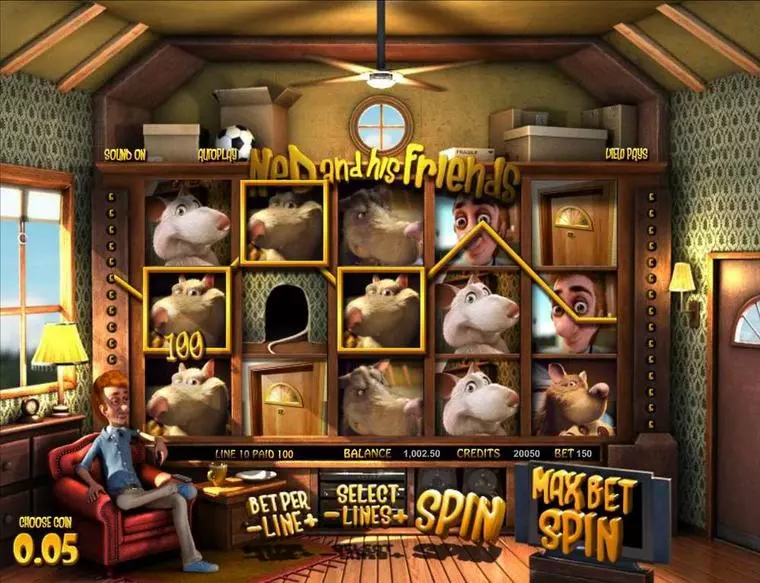  Main Screen Reels at Ned and his Friends 3 Reel Mobile Real Slot created by BetSoft