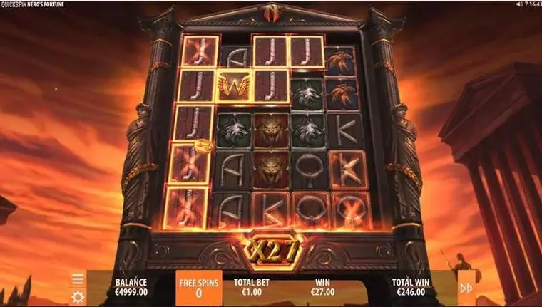  Main Screen Reels at Nero’s Fortune 5 Reel Mobile Real Slot created by Quickspin