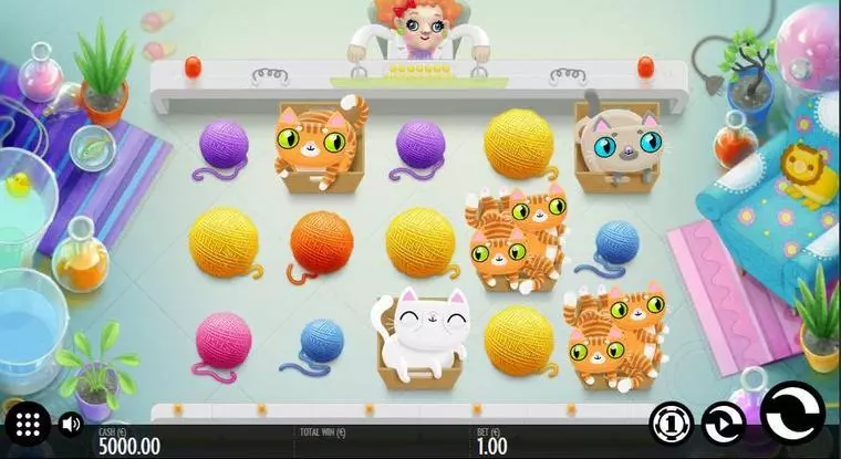  Main Screen Reels at Not Enough Kittens 5 Reel Mobile Real Slot created by Thunderkick