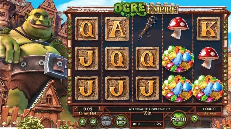  Main Screen Reels at Ogre Empire 5 Reel Mobile Real Slot created by BetSoft