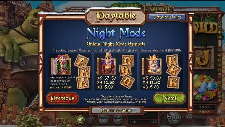  Bonus 2 at Ogre Empire 5 Reel Mobile Real Slot created by BetSoft