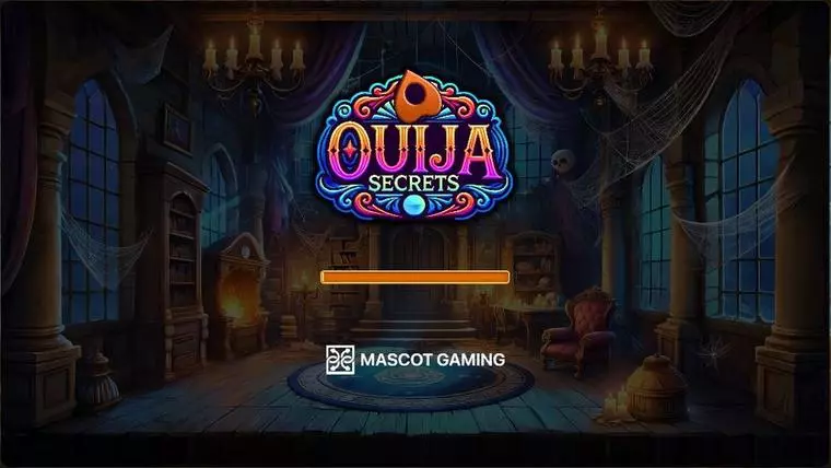  Introduction Screen at Ouija Secrets 5 Reel Mobile Real Slot created by Mascot Gaming