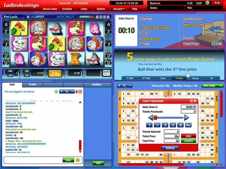  Main Screen Reels at Pet Luck Mini 5 Reel Mobile Real Slot created by Virtue Fusion