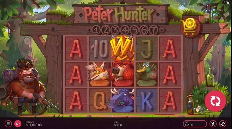  Main Screen Reels at Peter Hunter 5 Reel Mobile Real Slot created by Peter&Sons