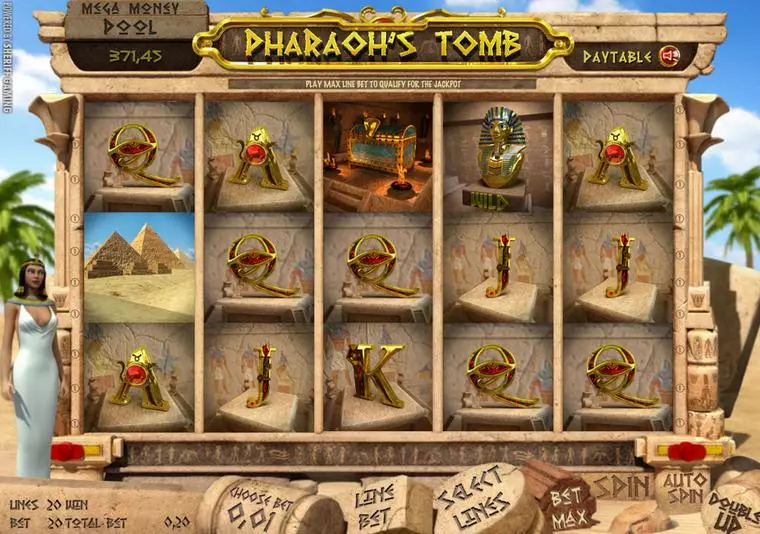  Main Screen Reels at Pharaoh's Tomb 5 Reel Mobile Real Slot created by Sheriff Gaming