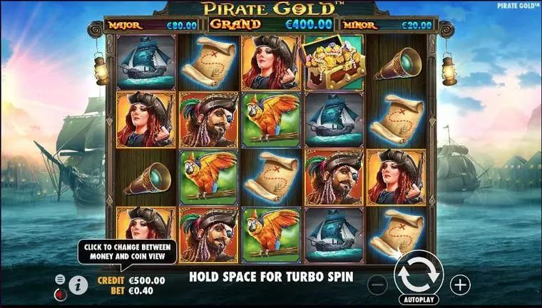  Main Screen Reels at Pirate Gold 5 Reel Mobile Real Slot created by Pragmatic Play