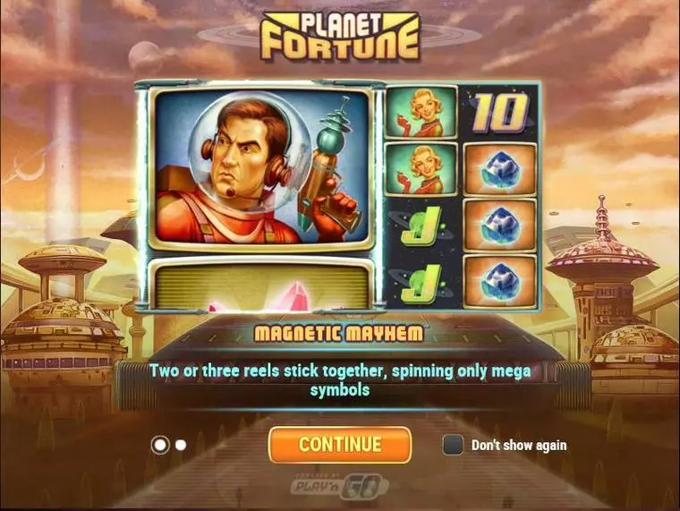  Info and Rules at Planet Fortune 5 Reel Mobile Real Slot created by Play'n GO