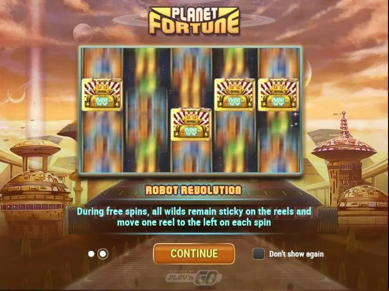 Bonus 1 at Planet Fortune 5 Reel Mobile Real Slot created by Play'n GO