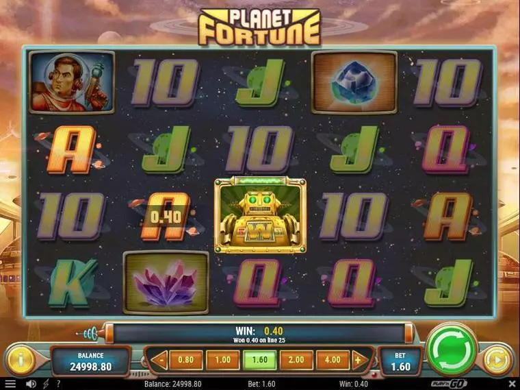  Main Screen Reels at Planet Fortune 5 Reel Mobile Real Slot created by Play'n GO