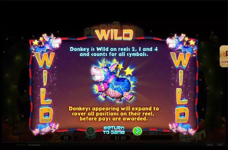  Info and Rules at Popinata 5 Reel Mobile Real Slot created by RTG