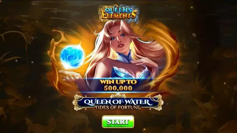  Introduction Screen at Queen Of Water – Tides Of Fortune 5 Reel Mobile Real Slot created by Spinomenal