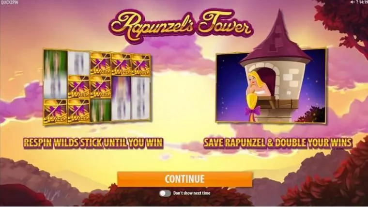  Bonus 6 at Rapunzel's Tower Makeover  5 Reel Mobile Real Slot created by Quickspin