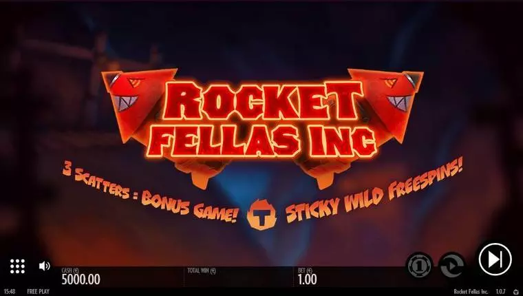  Bonus 1 at Rocket Fellas Inc. 5 Reel Mobile Real Slot created by Thunderkick