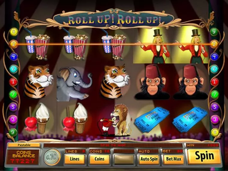 Main Screen Reels at Roll Up Roll Up 5 Reel Mobile Real Slot created by Saucify