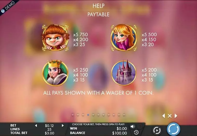  Info and Rules at RumpelThrillSpins 5 Reel Mobile Real Slot created by Genesis