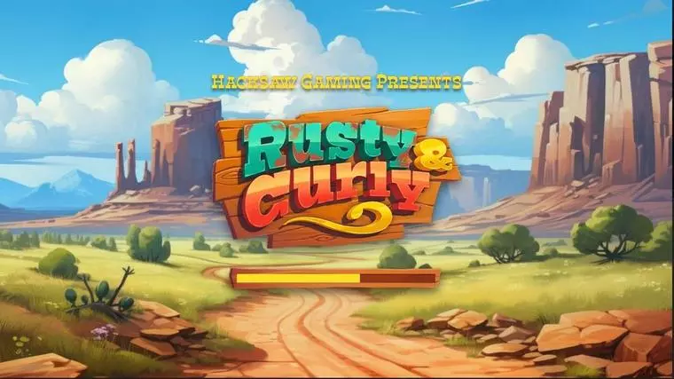  Introduction Screen at Rusty and Curly 5 Reel Mobile Real Slot created by Hacksaw Gaming