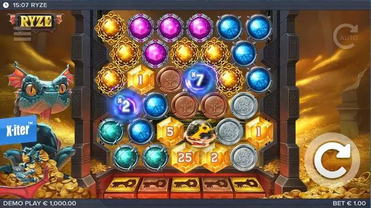  Main Screen Reels at Ryze 6 Reel Mobile Real Slot created by Elk Studios