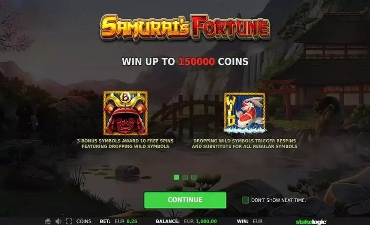  Info and Rules at Samurai’s Fortune 5 Reel Mobile Real Slot created by StakeLogic