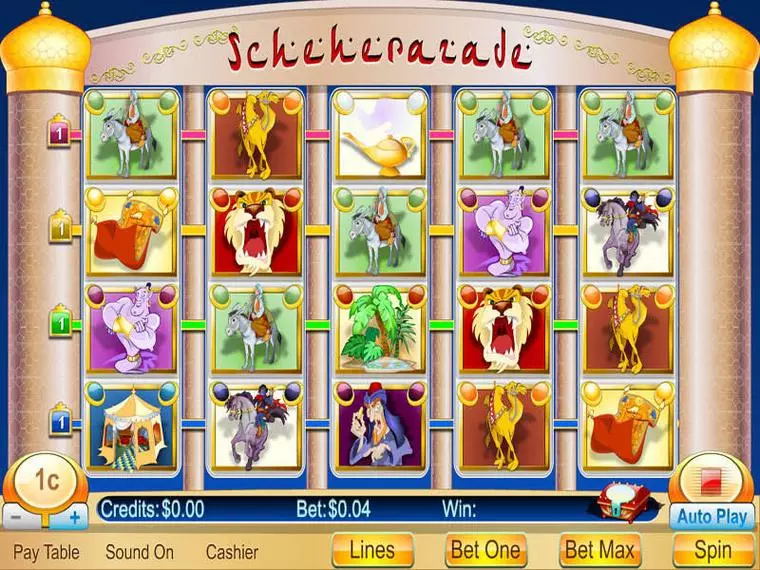 Main Screen Reels at Scheherazade 5 Reel Mobile Real Slot created by Byworth